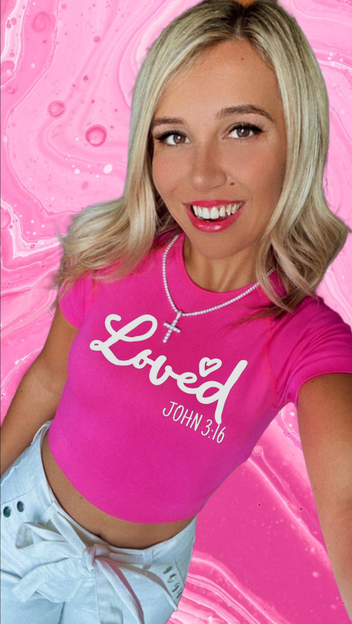 Loved Barbie Crop Top