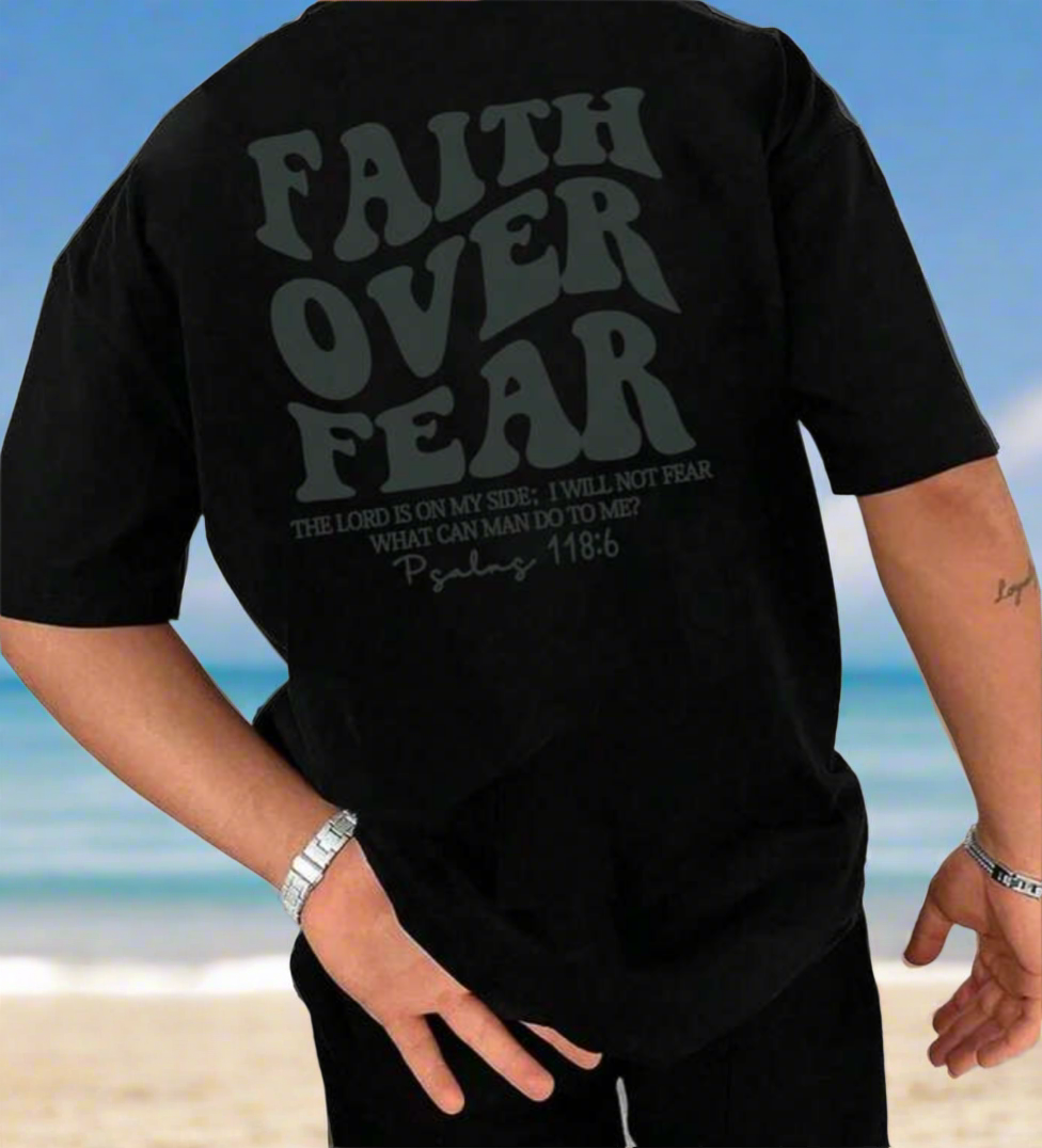 Faith Over Fear Oversized Tee