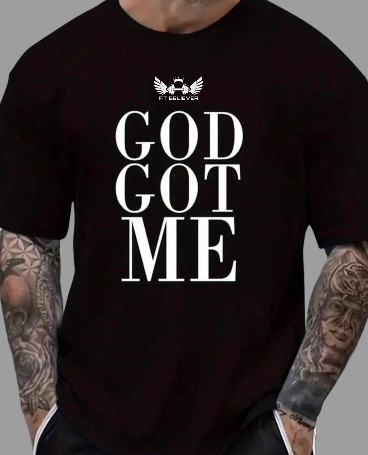 God Got Me Oversized Tee