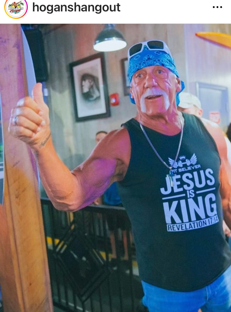 Jesus is King Muscle Tee