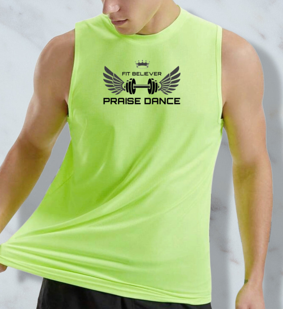 Praise Dance Neon Muscle Tank